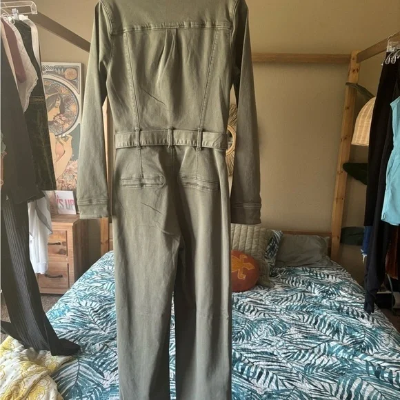 Paige Jolie Longsleeve Cotton Blend Jolie Jumpsuit Size 2 - Picture 4 of 8